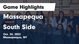 Massapequa  vs South Side  Game Highlights - Oct. 24, 2023