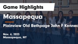 Massapequa  vs Plainview Old Bethpage John F Kennedy  Game Highlights - Nov. 6, 2023