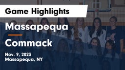 Massapequa  vs Commack  Game Highlights - Nov. 9, 2023