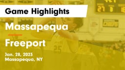 Massapequa  vs Freeport  Game Highlights - Jan. 28, 2023