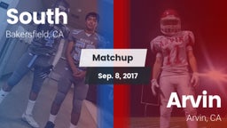 Matchup: South High vs. Arvin  2017