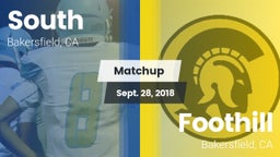 Matchup: South High vs. Foothill  2018