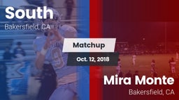 Matchup: South High vs. Mira Monte  2018