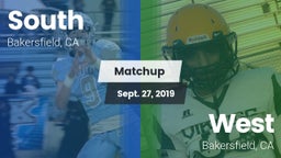 Matchup: South High vs. West  2019