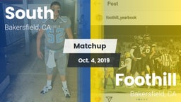 Matchup: South High vs. Foothill  2019