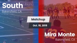 Matchup: South High vs. Mira Monte  2019