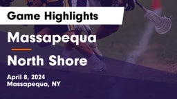 Massapequa  vs North Shore  Game Highlights - April 8, 2024