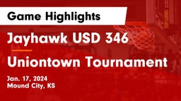 Jayhawk USD 346 vs Uniontown Tournament Game Highlights - Jan. 17, 2024