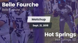 Matchup: Belle Fourche High vs. Hot Springs  2018