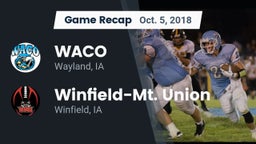 Recap: WACO  vs. Winfield-Mt. Union  2018