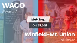 Matchup: WACO  vs. Winfield-Mt. Union  2019