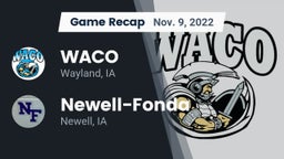 Recap: WACO  vs. Newell-Fonda  2022