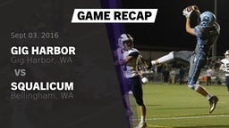 Recap: Gig Harbor  vs. Squalicum  2016