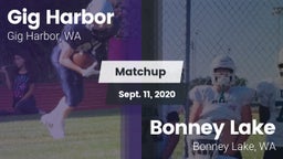 Matchup: Gig Harbor High vs. Bonney Lake  2020