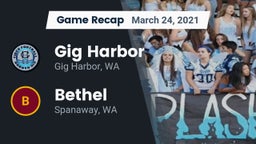 Recap: Gig Harbor  vs. Bethel  2021