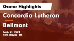 Concordia Lutheran  vs Bellmont  Game Highlights - Aug. 24, 2021
