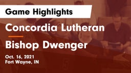 Concordia Lutheran  vs Bishop Dwenger  Game Highlights - Oct. 16, 2021