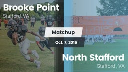 Matchup: Brooke Point High vs. North Stafford   2016