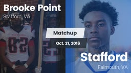 Matchup: Brooke Point High vs. Stafford  2016