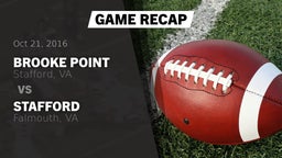 Recap: Brooke Point  vs. Stafford  2016