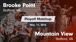 Matchup: Brooke Point High vs. Mountain View  2016
