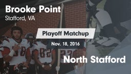 Matchup: Brooke Point High vs. North Stafford 2016