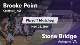Matchup: Brooke Point High vs. Stone Bridge  2016