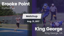 Matchup: Brooke Point High vs. King George  2017