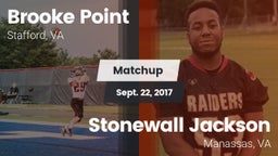 Matchup: Brooke Point High vs. Stonewall Jackson  2017