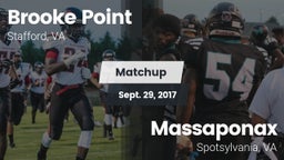 Matchup: Brooke Point High vs. Massaponax  2016