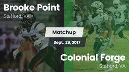 Matchup: Brooke Point High vs. Colonial Forge  2016