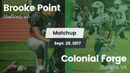 Matchup: Brooke Point High vs. Colonial Forge  2017