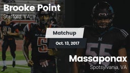 Matchup: Brooke Point High vs. Massaponax  2017
