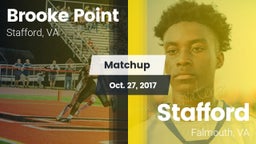 Matchup: Brooke Point High vs. Stafford  2017