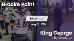 Matchup: Brooke Point High vs. King George  2018