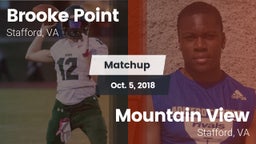 Matchup: Brooke Point High vs. Mountain View  2018