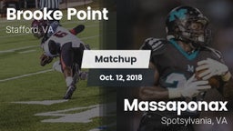 Matchup: Brooke Point High vs. Massaponax  2018