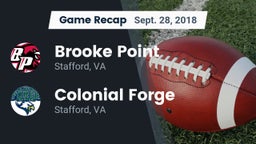 Recap: Brooke Point  vs. Colonial Forge  2018