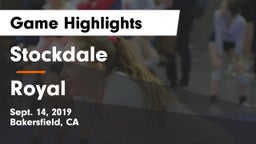 Stockdale  vs Royal  Game Highlights - Sept. 14, 2019