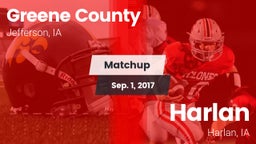 Matchup: Greene County vs. Harlan  2017