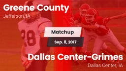 Matchup: Greene County vs. Dallas Center-Grimes  2017
