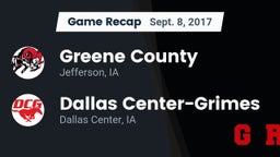 Recap: Greene County  vs. Dallas Center-Grimes  2017
