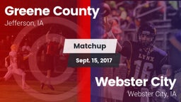 Matchup: Greene County vs. Webster City  2017