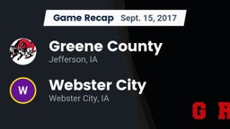 Recap: Greene County  vs. Webster City  2017