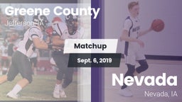 Matchup: Greene County vs. Nevada  2019
