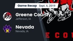 Recap: Greene County  vs. Nevada  2019