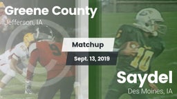 Matchup: Greene County vs. Saydel  2019