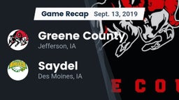 Recap: Greene County  vs. Saydel  2019