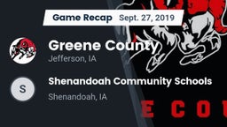 Recap: Greene County  vs. Shenandoah Community Schools 2019