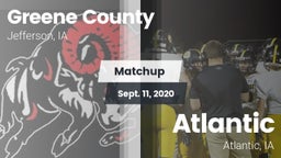 Matchup: Greene County vs. Atlantic  2020